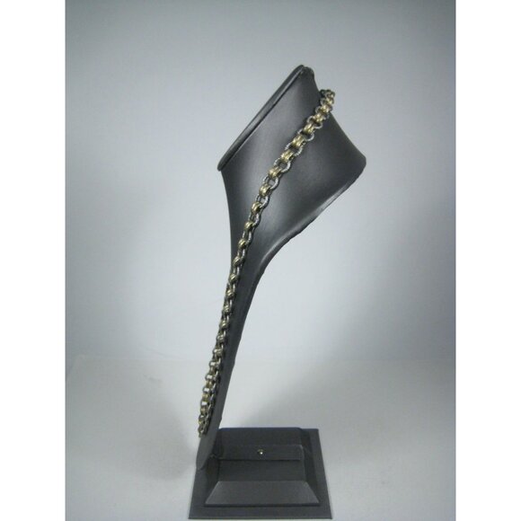 Kiam Family Goldtone Silvertone Chain Necklace 35 inch Unisex Heavy - Picture 7 of 9